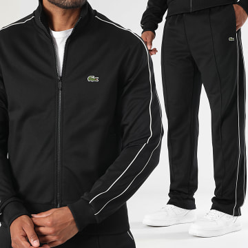 Lacoste - Ensemble De Survêtement Logo Brodé Crocodile Regular Fit Noir